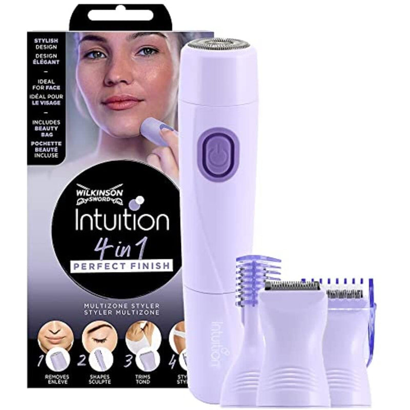 Wilkinson Sword 4in1 Perfect Finish Electric Women's Trimmer for Body, Bikini Area, Facial Hair and Eyebrows 1 Piece (Pack of 1) - NewNest Australia