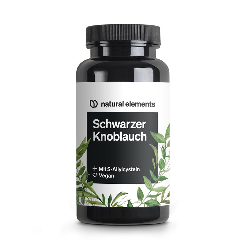 Black Garlic - 45 Capsules with 600 mg Each - Miracle Tuber with S-Allyl Cysteine - Natural, Laboratory Tested, Vegan, High Dose & Produced in Germany - NewNest Australia