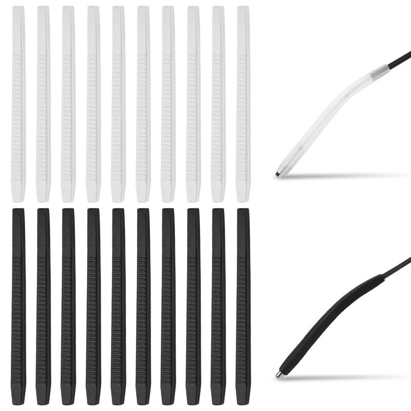 20 pairs of silicone covers, non-slip glasses temples, soft glasses, ear hooks, glasses temple tips, repair replacement parts, glasses replacement accessories for soft sports glasses, sunglasses, reading glasses for 2.5-5 mm - NewNest Australia
