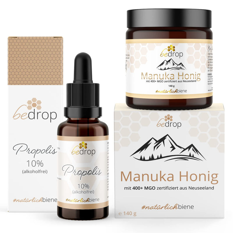 bedrop | The children's set - Manuka honey MGO 400+ & propolis tincture 10% (without alcohol/alcohol-free) - NewNest Australia