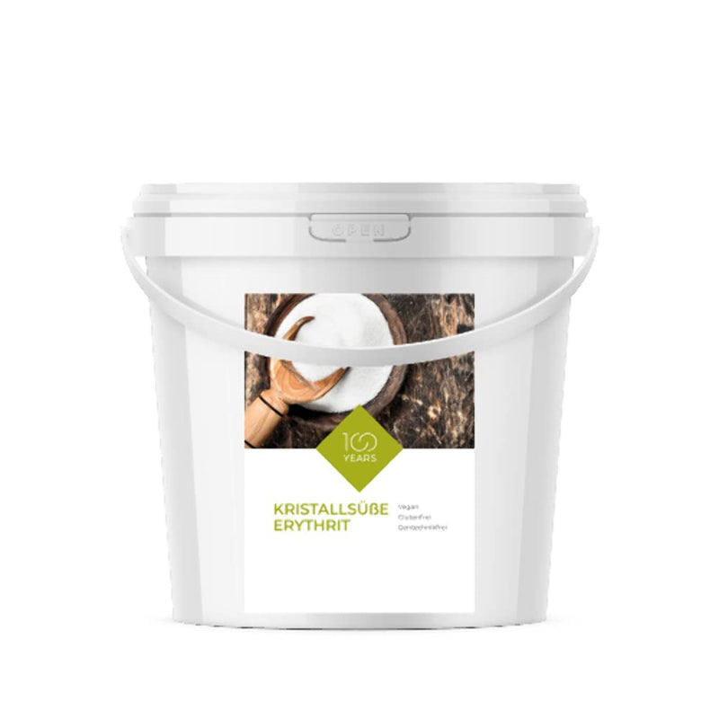 100years - Erythritol 5KG in a bucket - Erythritol sugar substitute sweetener calorie-free without genetic engineering natural sugar alternative easily soluble 5kg - NewNest Australia