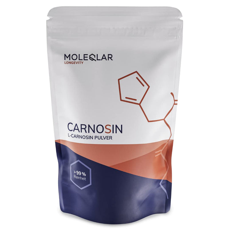 Moleqlar L-Carnosine Powder High Dosage | 30 Grams Of Pure Vegan Carnosine Powder | 1000 Mg L-Carnosine Per Serving | Against Age'S And Ale'S | Including Measuring Spoon | Certified Purity - NewNest Australia