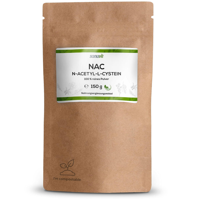 Sanuvit® - NAC powder | 150g per bag | 6 month supply | N-Acetyl-L-Cysteine | High bioavailability and tolerability | Vegan | Made in Austria - NewNest Australia