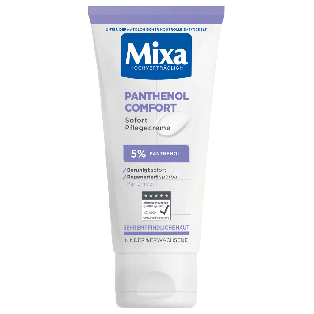 Mixa immediate care cream for sensitive and irritated skin, wound healing cream against redness and extreme dryness, with panthenol, Panthenol Comfort, 50 ml hand cream single - NewNest Australia