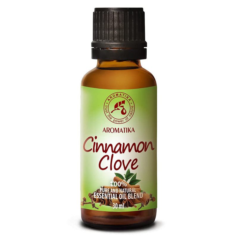 Fragrance Blend Cinnamon Oil And Cloves 30 Ml - Essential Oils For Diffusers And Oil Burners - Pure & Natural - Christmas Fragrance - Aromatherapy Oils For Soap Making - Oil Blend - Sweet Fragrance - NewNest Australia