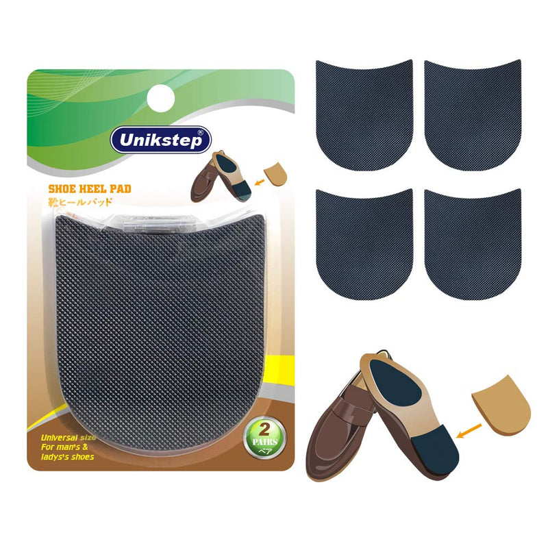 UNIKSTEP 2 Pairs Shoe Heel Pads, Shoe Repair Rubber Heels, 3.5mm Thick Anti-Slip Cushion and Protector, Replacement Set with Nails Sandpaper Self-Adhesive Stickers - NewNest Australia
