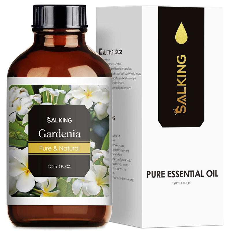 Salking Gardenia Oil 120 Ml, Natural Gardenia Essential Oil For Aroma Diffuser, Natural Fragrance Oil For Oil Burners, Humidifier, Massage, Soap, Candle Making, Gifts For Women - NewNest Australia