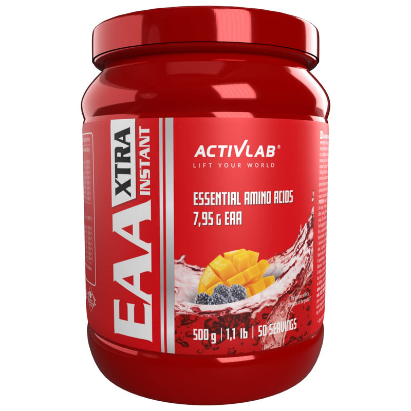 Activlab Eaa Xtra Instant | 500G | All 8 Essential Exogenous Amino Acids With B Vitamins | 50 Servings | Workout Drink - Mango Blackberry | Optimal Value, Made In Poland | Measuring Cup | Vegan - NewNest Australia