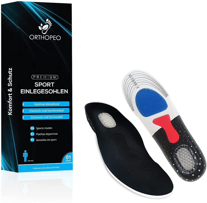 Orthopeo Orthopedic Insoles Kink & Arch Foot & Flat Foot I Optimal Cushioning & Maximum Grip I Universal Size Men I 1 Pair Shoe Insoles Acupressure & Acupuncture Shoe Soles I Insoles - NewNest Australia