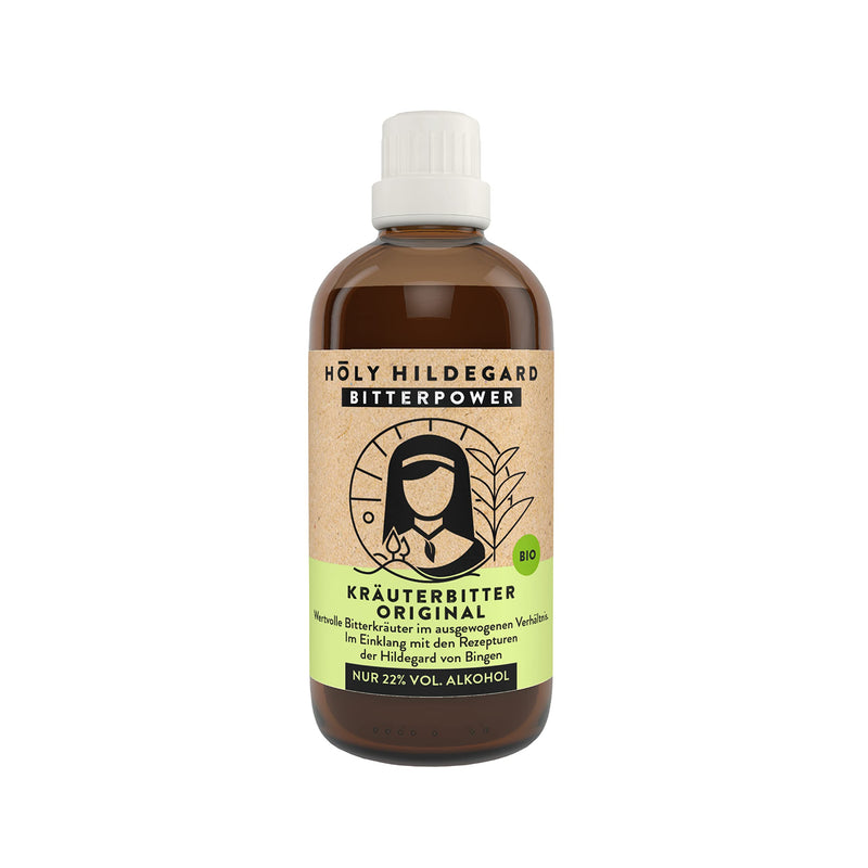 Holy Hildegard Bitterpower Herbal Bitter Original - Bitter Substances Made From 9 Exquisite Bitter Herbs According To Hildegard Von Bingen - 100% Natural, Organic & Vegan - Made In Germany (100 Ml) - NewNest Australia