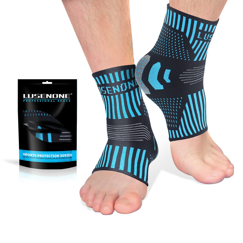 Professional Ankle Brace Pack Of 2, Breathable Ankle Support For Women/Men, Compression Socks, Foot Bandage For Plantar Fasciitis, Arthritis, Sprained Ankle, Achilles Tendon, Sports - NewNest Australia
