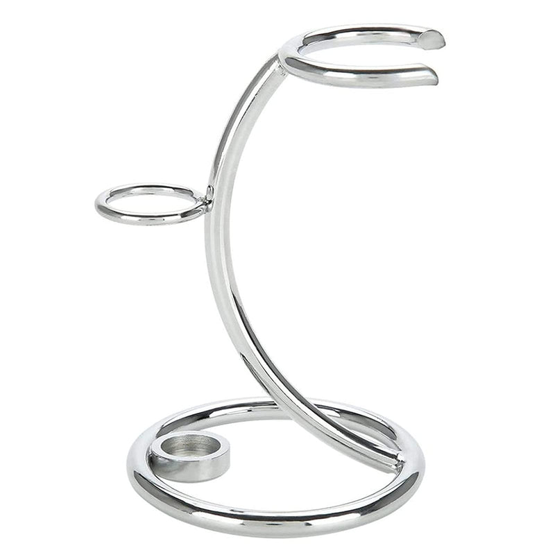 Shaving Brush Stand Holder, Silver Razor and Brush Stand, Shaving Brush Stand, Portable Razor and Brush Stand, Stainless Steel Shaving Stand for Men - NewNest Australia