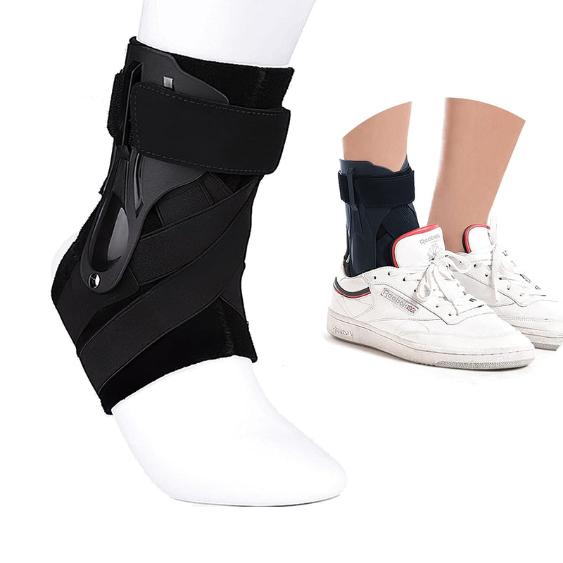 Ankle Brace, Adjustable Foot Brace, Ankle Support with PE Board, Strong Stabilization, Ankle Brace with Velcro Fastening, for Men and Women, Ankle Pain (M) - NewNest Australia