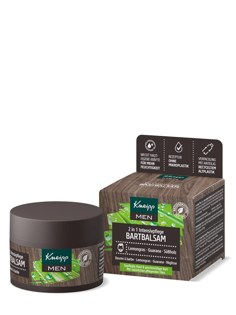 MEN 2 in 1 intensive care beard balm, lemongrass, guarana and licorice, men's care - NewNest Australia