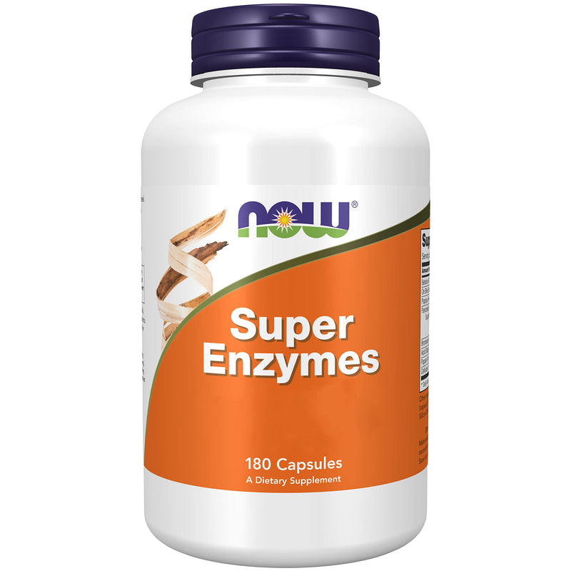 Now Foods, Super Enzymes, 180 Capsules, Laboratory Tested, Enzyme Blend, Gluten Free, Soy Free 180 Pieces (Pack of 1) - NewNest Australia