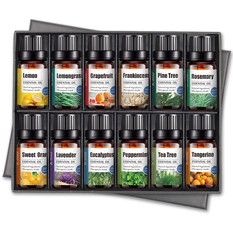 Essential Oils Set | Fragrance Oils Gift Set | Natural Pure Essential Oils | Organic Essential Oils | Soap Fragrance Oil | Pure Natural Oils | P Beauty | Aroma Oil | 10Ml Each (Set Of 12) - NewNest Australia