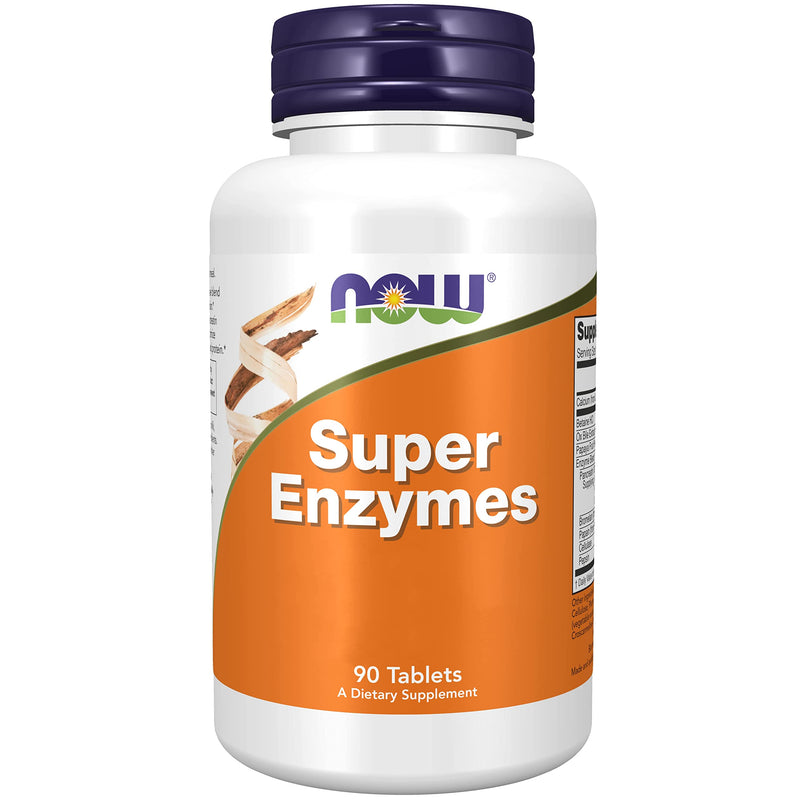 Now Foods, Super Enzymes, 90 Tablets, Laboratory Tested, High Dose, Calcium, Gluten Free, Soy Free, Non-GMO Fruit, Papaya 90 Pieces (Pack of 1) - NewNest Australia