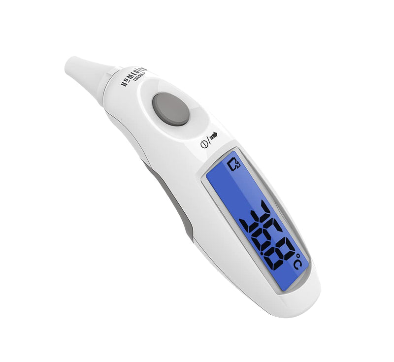 Homedics Therap Digital Infrared Fever Thermometer - Ear Fever Thermometer With Large Display, Instant Temperature Measurement For Babies, Children, Adults, With Fever Alarm, 10 Memory Spaces - NewNest Australia