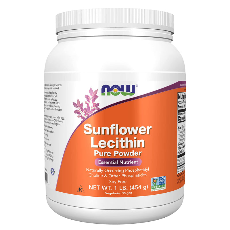 Now Foods, Sunflower Lecithin, Pure Vegan Powder, 454 g, Laboratory Tested, Gluten Free, Soy Free, Vegetarian - NewNest Australia