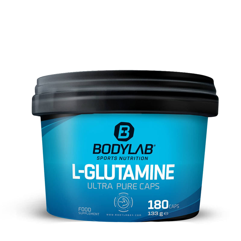 Bodylab24 L-Glutamine 180 Capsules, With 3000 Mg Pure Glutamine Per Daily Dose Of 6 Capsules, Low Calorie, Suitable For A Wide Range Of Sports Especially Strength Training, No Sweeteners - NewNest Australia