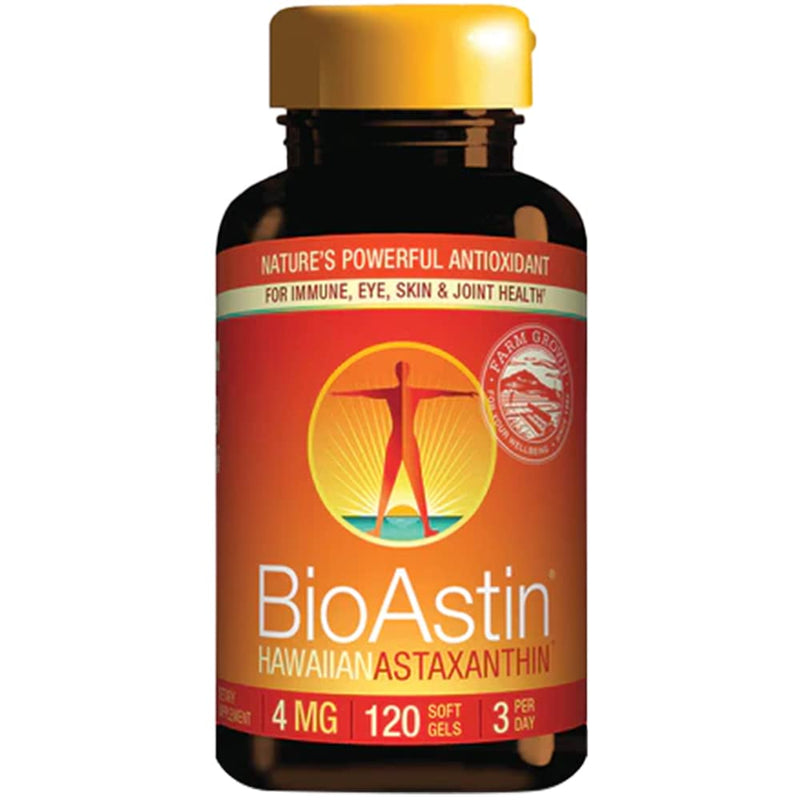 Nutrex Hawaii, BioAstin, Hawaiian Astaxanthin, 4mg, 120 soft capsules, laboratory tested, vitamin E, gluten-free, soy-free, non-GMO - NewNest Australia