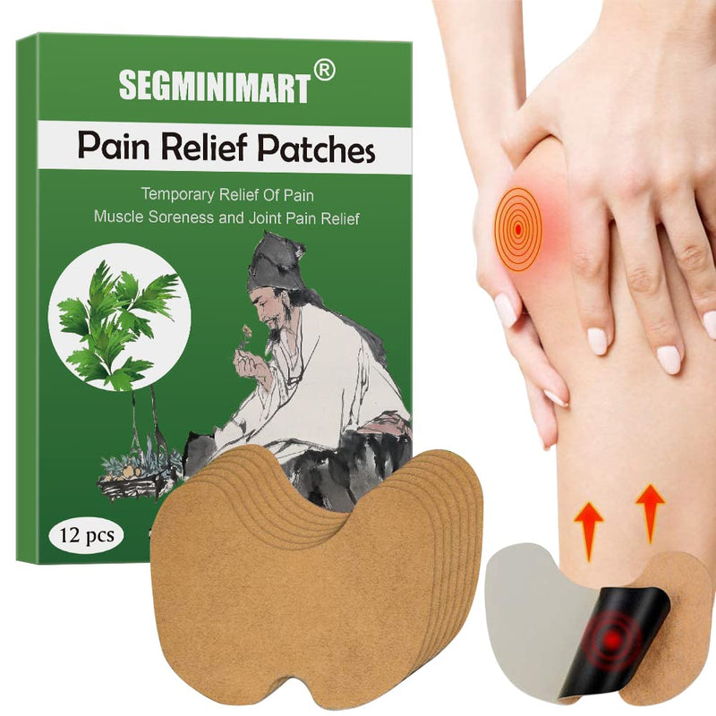 Pain Relief Patch, Anti-Pain Patch, Pain Relief Patch, Knee Pain Relief, Wormwood Knee Joint Patch, Pain Relief, Heat Plaster For Back Pain, Neck Pain And Shoulder, 12 Pieces - NewNest Australia