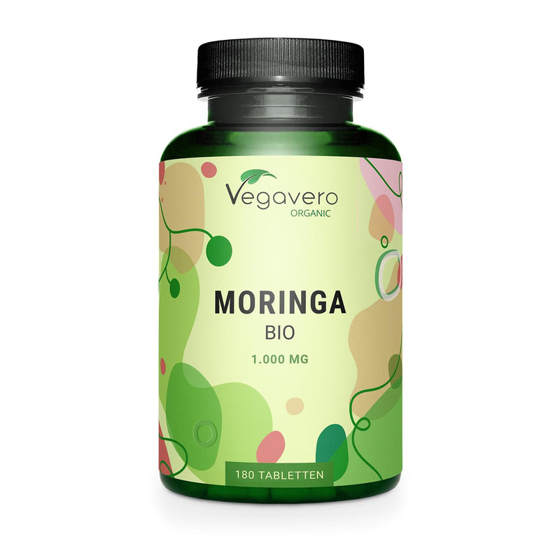 ORGANIC Moringa pellets | High dosage: 1000 mg per Moringa tablet | 100% ORGANIC Moringa powder from Sri Lanka | Laboratory tested | Vegan and without additives | German production of Vegavero® - NewNest Australia