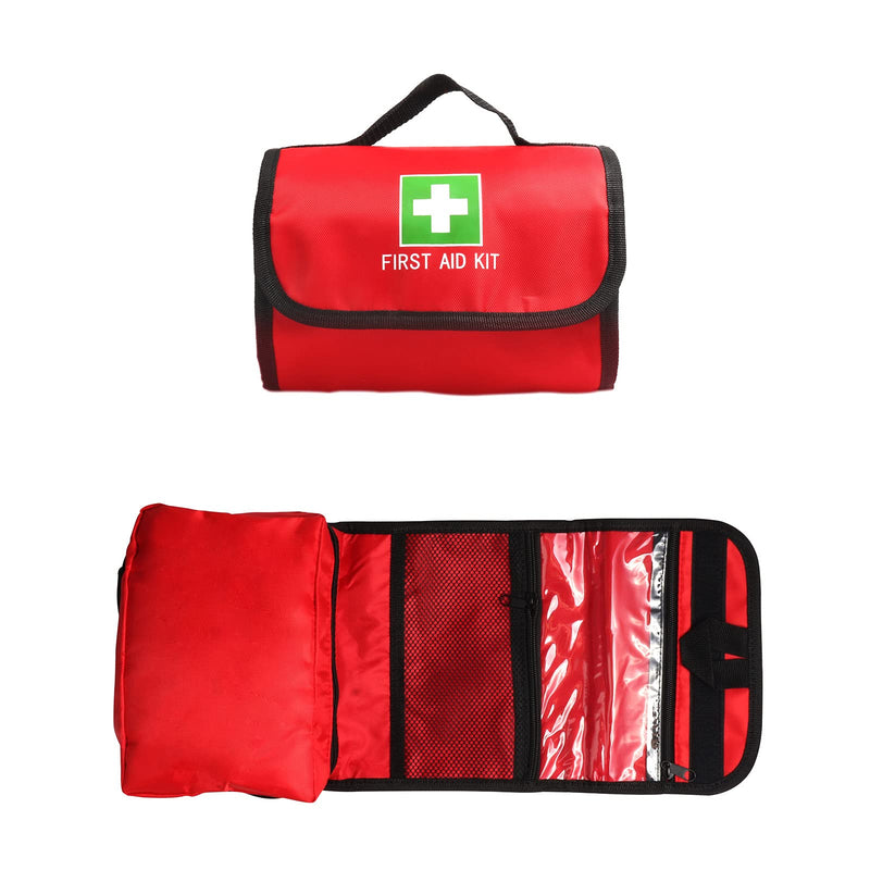 Jipemtra First Aid Bag Empty Small First Aid Kit Bag Outdoor Travel Rescue Bag First Responder Medicine Bag Container For Car Home Office Sports Outdoor, Red G, Compact - NewNest Australia