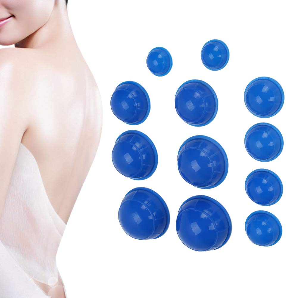 Cupping Silicone Cupping Device Professional Cupping Therapy Set, Anti Cellulite Cup, Silicone Cupping Cups, Blue Massage Acupuncture Cupping Cup Health Care - NewNest Australia