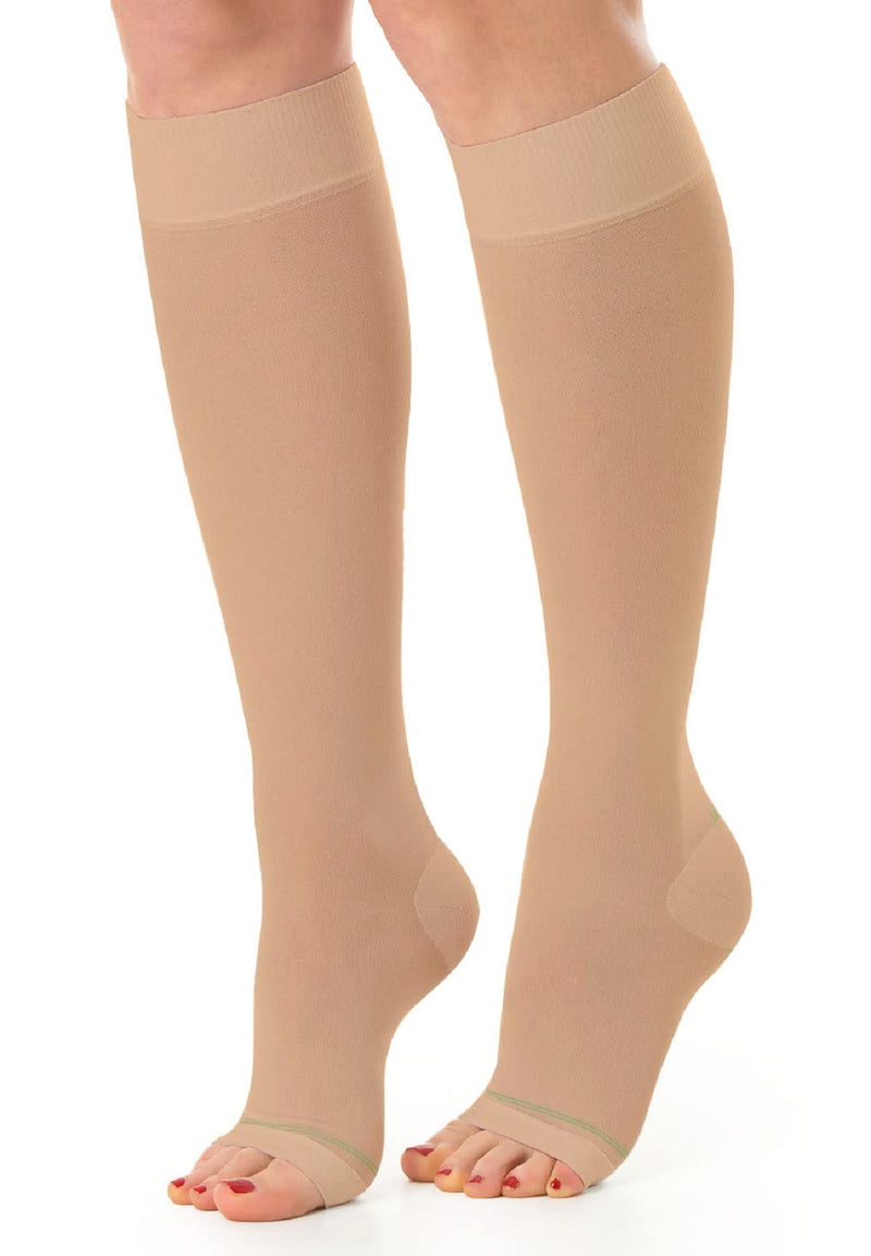 Relaxsan Antitrombo M1350A (1 pair - skin color, L) thrombosis stockings with open toe, class 2, with gradual compression 25-32 mmHg K2 - NewNest Australia