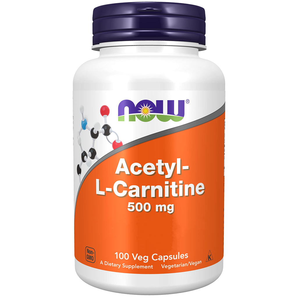 Now Foods, Acetyl-L-Carnitine, 500mg, 100 vegan capsules, laboratory tested, amino acid, gluten-free, soy-free, vegetarian 100 pieces (pack of 1) 81.4 - NewNest Australia