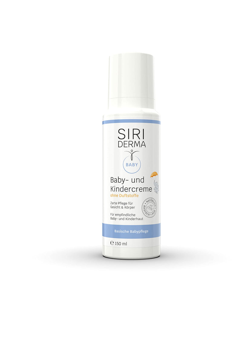 SIRIDERMA Basic baby and children's cream | Fragrance free | Skin care for sensitive, dry and flaky skin | Also for baby acne (150ml) 150ml - NewNest Australia