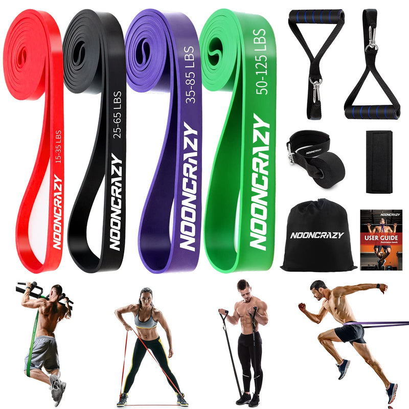 Nooncrazy Resistance Bands, Various Levels Resistance Bands With Door Anchor And Handles, Fitness Bands For Strength Training, Training, Physiotherapy, Yoga For Men And Women - NewNest Australia