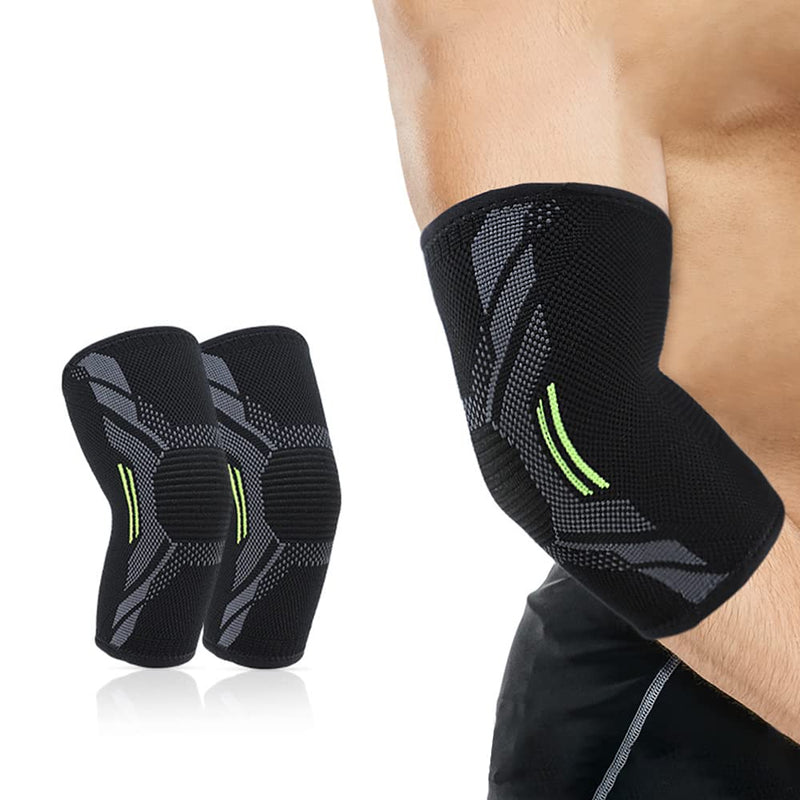 Tofbs 1 Pair Elbow Brace, Elbow Support For Men Women, Elastic Compression Elbow For Tennis Elbow, Golfer'S Elbow, Weightlifting, Bodybuilding, Arthritis, Tendonitis (L) - NewNest Australia