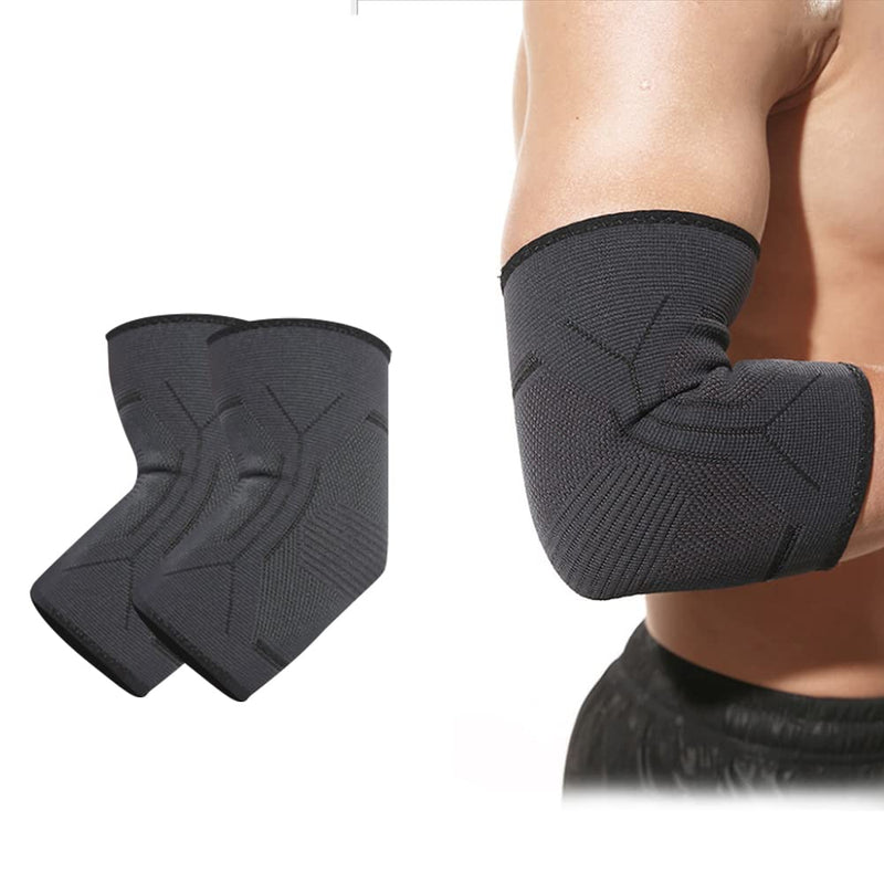Tofbs Elbow Brace, 1 Pair, Elbow Support For Men Women, Elastic Compression Elbow For Tennis Elbow, Golfer'S Elbow, Weightlifting, Bodybuilding, Arthritis, Tendonitis (Black, L) - NewNest Australia