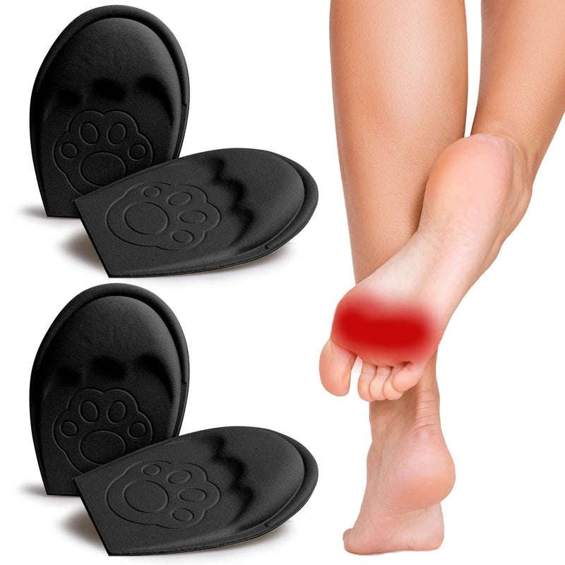 SULPO 2 pairs of bunion pads for shoes that are too big - Fits in almost every shoe - Pads against foot pain made of EVA foam - Sponge heel pads, toe grips liner, toe filler 35-40 black - NewNest Australia