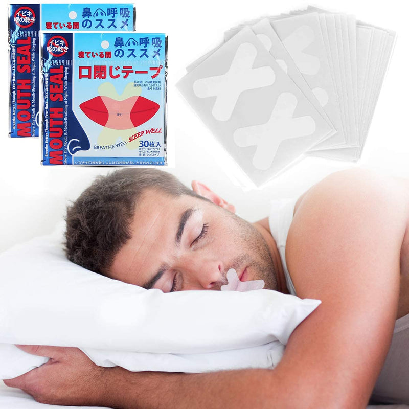 Sleep Strips Mouth Band, Adhesive Tape For Better Nose Breathing, Anti-Snoring Bands For Adults, Anti-Snoring Patch, Nose Stickers, Anti-Snoring Tapes, Less Mouth Breathing And Snoring Pack Of 120 - NewNest Australia