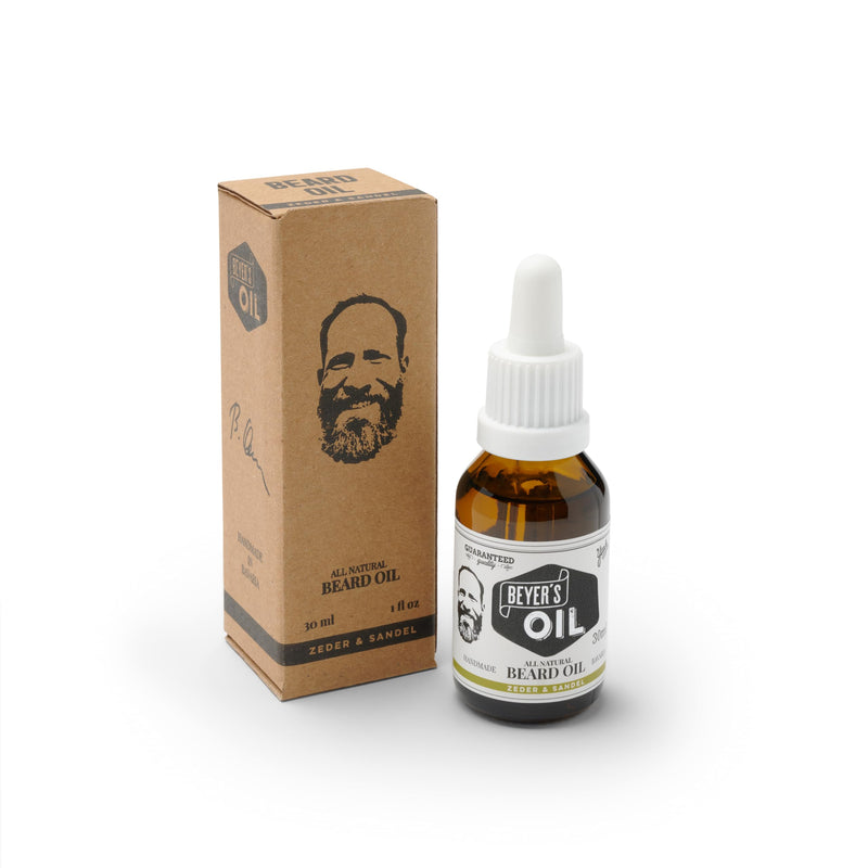 Beyer's Oil Beard Oil Cedar & Sandal 30ml - 100% natural beard care - Makes the beard soft and smooth 30 ml (pack of 1) - NewNest Australia