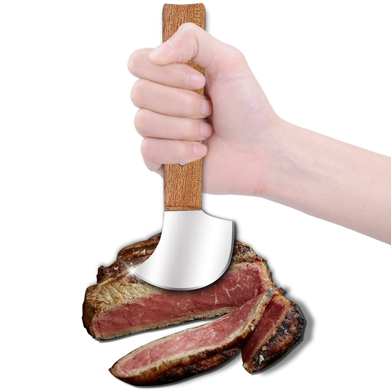 Fstcrt Rocker Knife For Disabled People, One-Hand Gadgets, Kitchen And Dinner Curved Steak Knife For Hand Tremors, Arthritis, Parkinson'S Or Elderly Use, Dishwasher Safe, Stainless Steel Blade - NewNest Australia