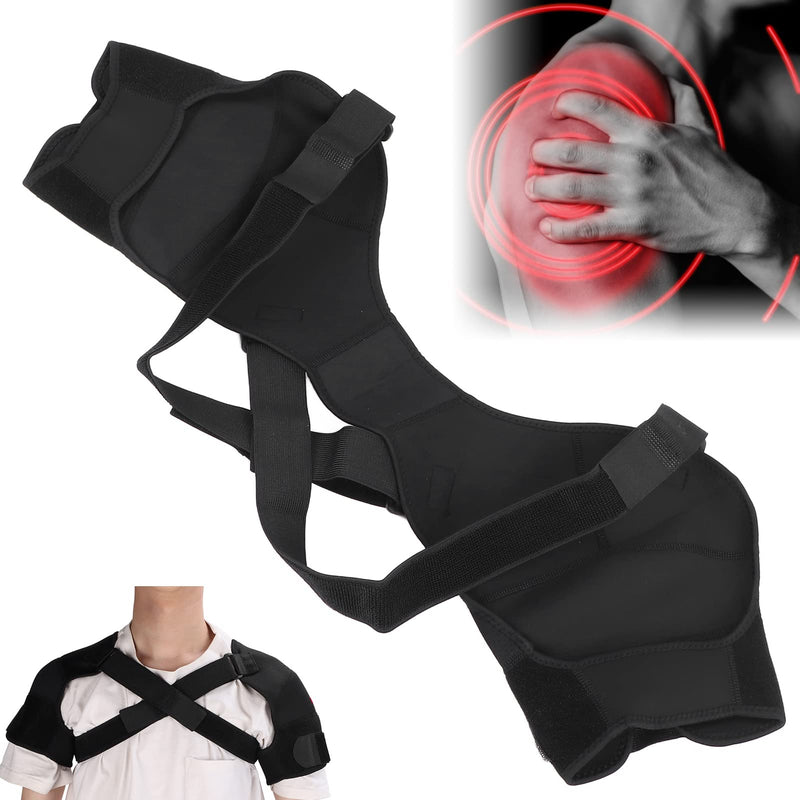 Elastic Shoulder Bandage Shoulder Strap, Double Shoulder Support Shoulder Wrap Protection Shoulder Strap Bandage For Outdoor Hiking Lifting Sports Posture Correction Shoulder Strap Back Stabilizer (M) - NewNest Australia