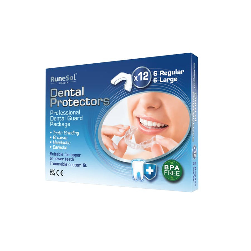 Runesol bite splint against teeth grinding, 12 x mixed pack, dental splint for grinding, grinding splint for night, bite splint for bruxism, mouth guard, splint, snoring splint - NewNest Australia