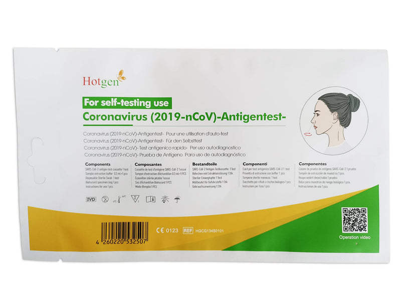 Hotgen Corona rapid test for home, 1 piece [durable until January 2024 - NewNest Australia