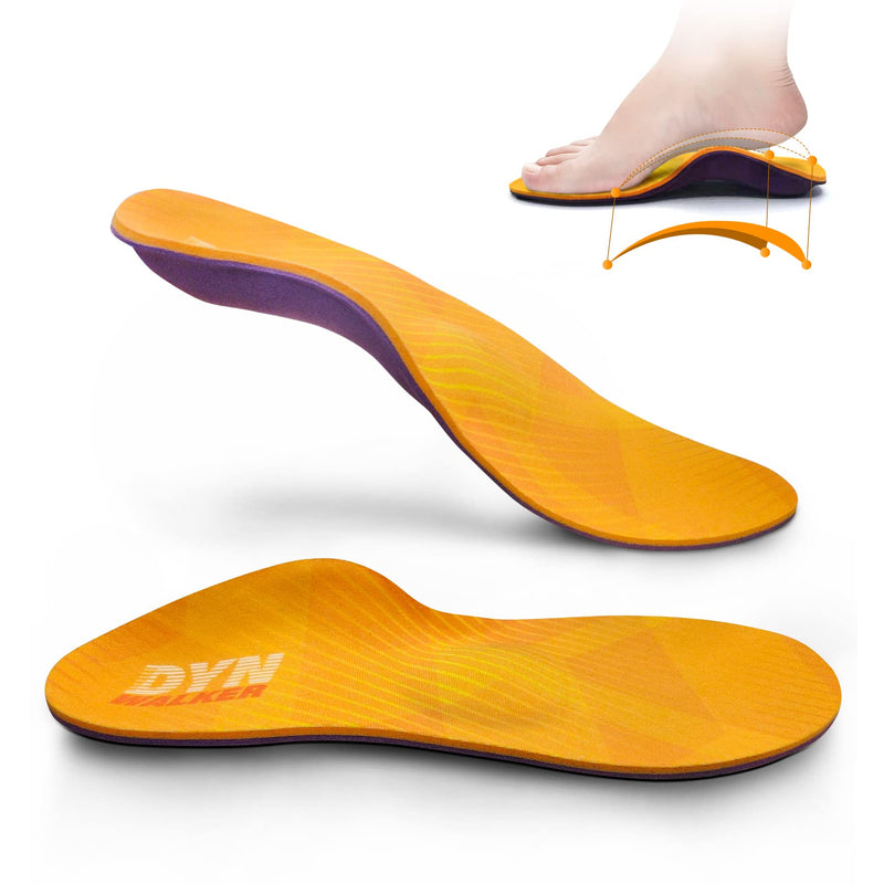 DynWalker Orthotic InsolesMetatarsalgia Insoles Plantar Fasciitis High Arch Support for Women and Men Soft EVA Foam All Day Shock Absorption Orange S:（Women39-40） - NewNest Australia