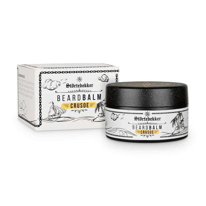 Störtebekker® Premium Beard Balm cares for the beard and shapes it - 50ml jar 100% compostable - men's beard wax with a pleasant scent - beard balm made in Germany - NewNest Australia