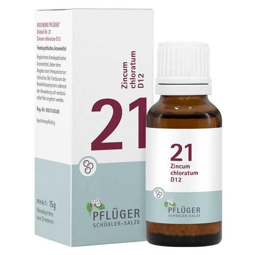 Biochemistry Ppf�ger Globuli No. 21 Zincum chloratum D12, 15 g - NewNest Australia
