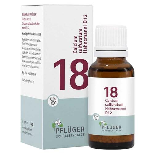BIOCHEMISTRY Pflueger 18 Calcium sulfuratum D 12 Glob. 15g - NewNest Australia