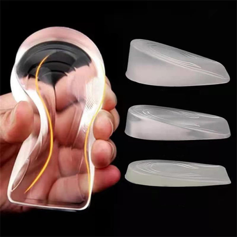 1 Pair Silicone Gel Height Increase Insole Heel Lift Inserts Half Plain Gel Heel Pad Elastic Cushion Arch Support Insert… 2cm Men - NewNest Australia