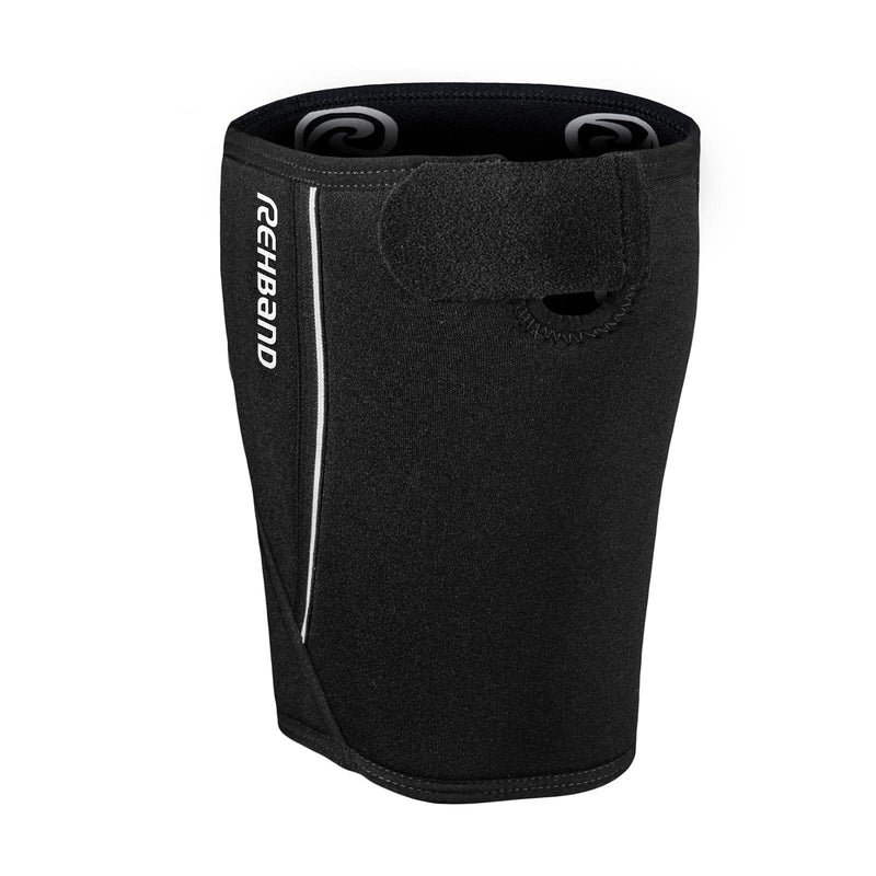 Rehband Thigh Support With Velcro Fastening Xs-Xxl, Thigh Support 5 Mm Neoprene, 1 X Bandage Thigh Muscle Fiber Tear & Strain, Thigh Compression, Colour: Black, Size: M - NewNest Australia