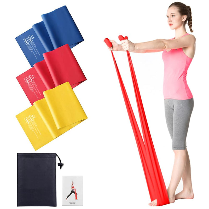 Theraband Terra Band Set Of 3 1.5M/2M Long Fitness Bands Resistance Bands In 3 Strengths, Resistance Bands Exercise Band For Crossfit, Muscle Building, Yoga, Pilates For Men And Women - NewNest Australia