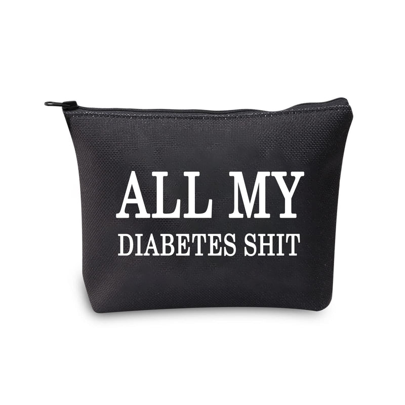 All My Diabetes Shit Bag Funny Diabetic Gifts Diabetes Carry Bag Diabetic Travel Bag Gift for Diabetic Emergency Patient Diabetic Travel Bag All My Diabetes Bag, Black - NewNest Australia